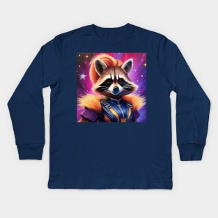 Drag Queen Rocket Raccoon Kids Long Sleeve T-Shirt